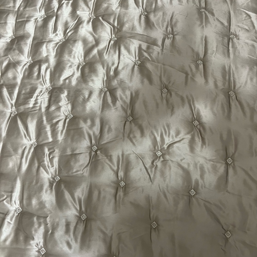 Hotel Collection King Sized Elegant (light gold color) Coverlet